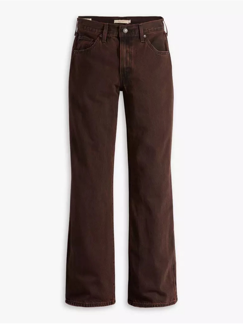 BAGGY BOOTCUT WOMEN'S JEANS Chicory Coffee - Brown 24x31